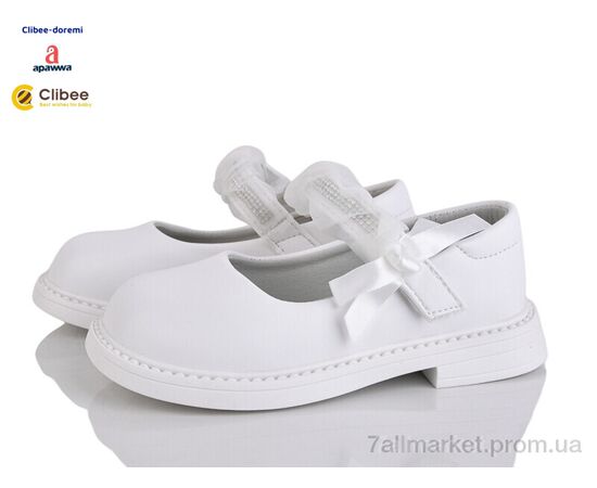 Туфли детские удобные Весна/осень DB650-2 white (6 пар р.26-30) "Clibee-Doremi" недорого оптом от прямого поставщика Фотография Туфли детские удобные Весна/осень DB650-2 white (6 пар р.26-30) "Clibee-Doremi" недорого оптом от прямого поставщика