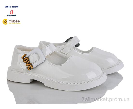 Туфли детские удобные Весна/осень DB633-2 white (6 пар р.27-32) "Clibee-Doremi" недорого оптом от прямого поставщика Фотография Туфли детские удобные Весна/осень DB633-2 white (6 пар р.27-32) "Clibee-Doremi" недорого оптом от прямого поставщика