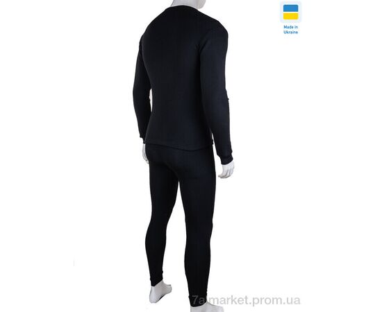 Фотография Термобельё мужское Весна/осень Комплект білизни чол. чорний батал (3 шт. р.сетка 3XL-5XL) "VIOLA" недорого оптом от прямого поставщика, изображение 2