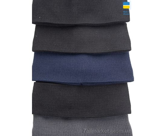 Шапка чоловіча Зима MW017 на флісі mix (5 шт. р.сітка56-60) "Angelica" недорого оптом від прямого постачальника, зображення 3