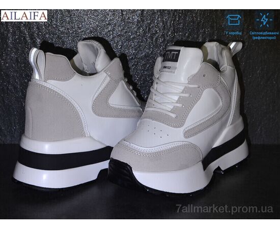 Снікерси жіночі молодіжні Весна/осінь BL31 (8 пар р.36-40) "Ailaifa" недорого оптом від прямого постачальника, зображення 2