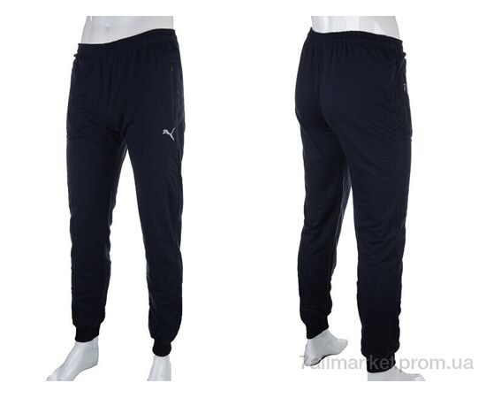 Фотография Спортивные брюки мужские Весна/осень 05807 d.navy (4 шт. р.сетка 46-52) "Obuvok" недорого оптом от прямого поставщика, изображение 4