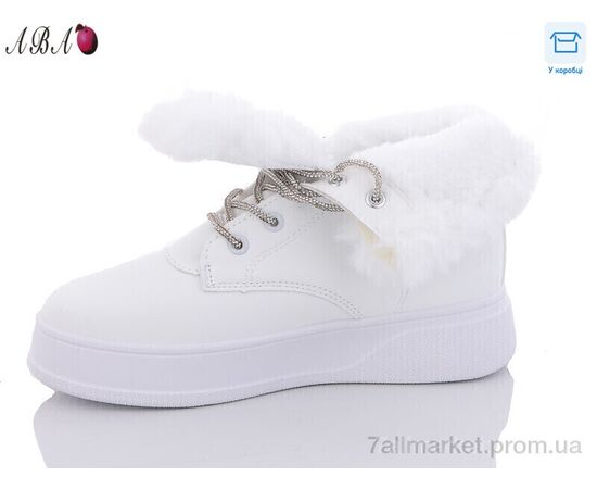 Черевики жіночі стильні Зима JP29 white (8 пар р.36-41) "Aba" недорого оптом від прямого постачальника, зображення 2
