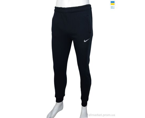 Спортивні штани чоловічі Весна/осінь Ni navy, флис (06972) (5 шт. р.сітка48-56) "Obuvok" недорого оптом від прямого постачальника, зображення 2