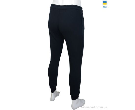 Спортивні штани чоловічі Весна/осінь Ni navy, флис (06972) (5 шт. р.сітка48-56) "Obuvok" недорого оптом від прямого постачальника, зображення 3