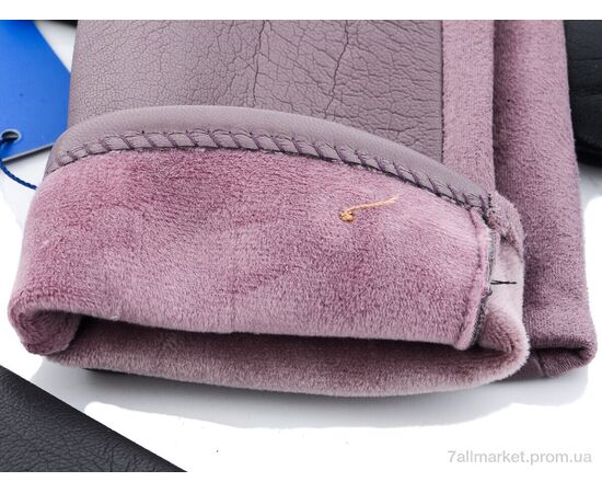 Рукавички жіночі Весна/осінь 15-141Ж кожзам плюш mix (12 шт. р.сітка6,5-8,5) "TUZZI" недорого оптом від прямого постачальника, зображення 2