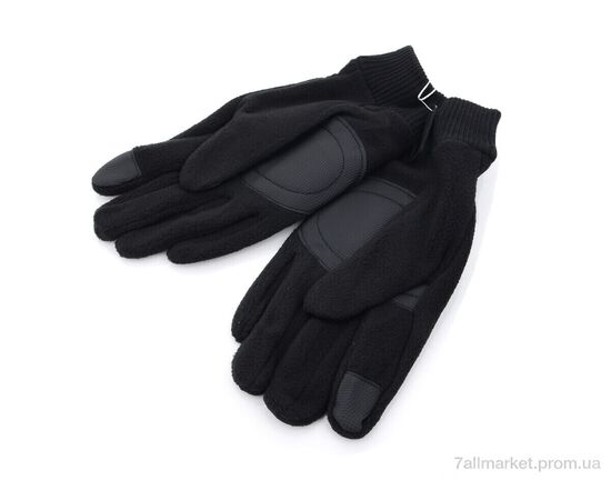 Чоловічі рукавиці Весна/осінь 4-201М фліс black (10 шт. р.сіткаM-XL) "KUINH" недорого оптом від прямого постачальника, зображення 3