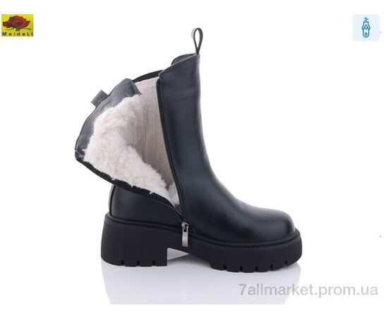 Черевики жіночі стильні Зима D40 (6 пар р.36-40) "Mei De Li" недорого оптом від прямого постачальника, зображення 2