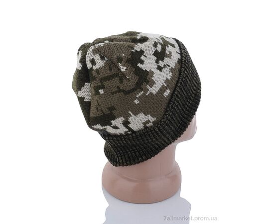 Шапка чоловіча Зима Шапка відгин піксель (5 шт. р.сіткаOne size) "VIOLA" недорого оптом від прямого постачальника, зображення 2