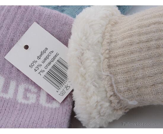 Фотография Варежки детские Зима 1606M mix (12 шт. р.сетка 5-7) "KUINH" недорого оптом от прямого поставщика, изображение 2