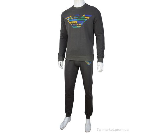 Фотография Спортивный костюм мужской Весна/осень 02928 green (5 шт. р.сетка S-2XL) "Obuvok" недорого оптом от прямого поставщика, изображение 2