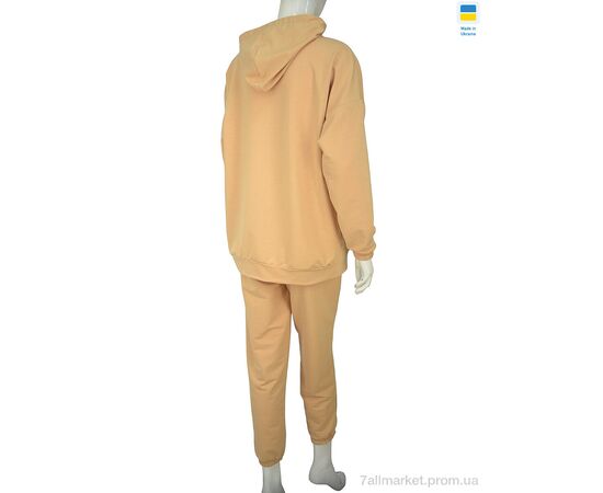 Фотография Спортивный костюм женский Весна/осень 08134-3 бежевий (5 шт. р.сетка 46-54) "Obuvok" недорого оптом от прямого поставщика, изображение 2