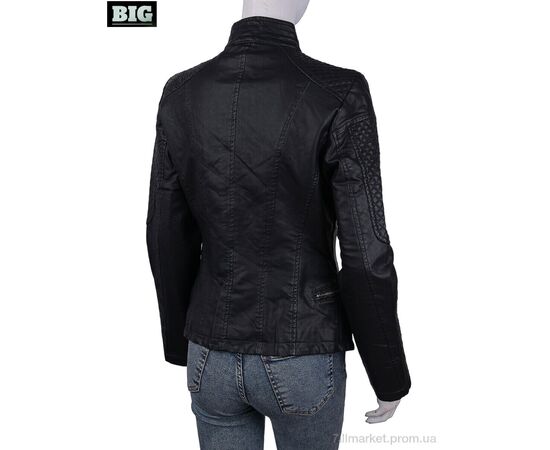 Куртка жіноча Весна/осінь 2031 black (5 шт. р.сіткаS-2XL) "BIG" недорого оптом від прямого постачальника, зображення 2