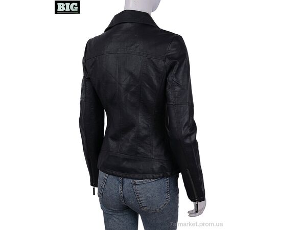 Куртка жіноча Весна/осінь 2002 black (5 шт. р.сіткаS-2XL) "BIG" недорого оптом від прямого постачальника, зображення 2