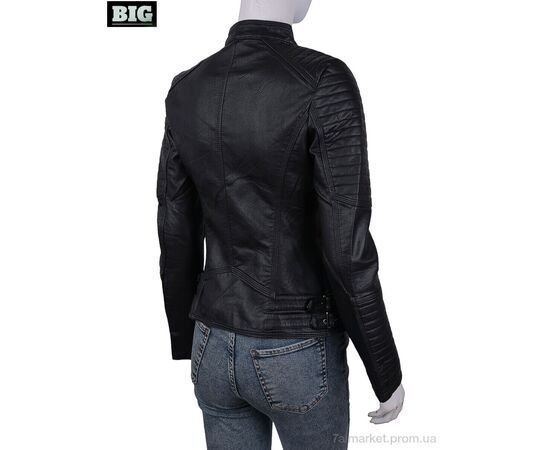 Куртка жіноча Весна/осінь 2021 black (5 шт. р.сіткаS-2XL) "BIG" недорого оптом від прямого постачальника, зображення 2