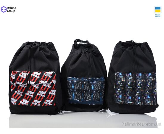 Рюкзак-мешок унисекс  BX001-6 mix (3 шт. р.сетка ) "Reluna Group" недорого оптом от прямого поставщика, изображение 2 Фотография Рюкзак-мешок унисекс  BX001-6 mix (3 шт. р.сетка ) "Reluna Group" недорого оптом от прямого поставщика, изображение 2