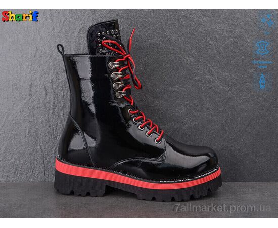 Черевики жіночі стильні Зима H9120810-18 (6 пар р.36-40) "Sharif" недорого оптом від прямого постачальника, зображення 2 Черевики жіночі стильні Зима H9120810-18 (6 пар р.36-40) "Sharif" недорого оптом від прямого постачальника, зображення 2