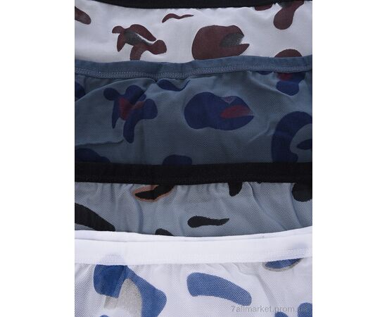 Фотография Трусы Весна/осень E555 mix (08791) (24 шт. р.сетка L-3XL) "Obuvok" недорого оптом от прямого поставщика, изображение 4