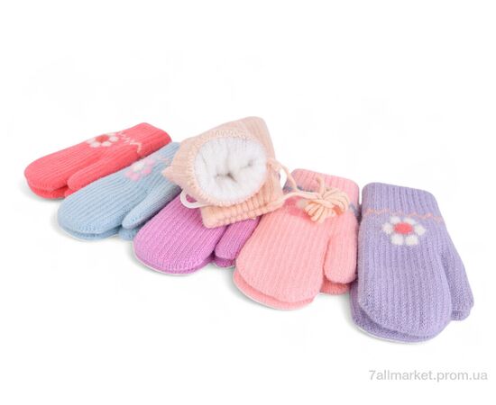 Фотография Варежки детские  J1018 mix (12 шт. р.сетка 3-5) "TUZZI" недорого оптом от прямого поставщика, изображение 2