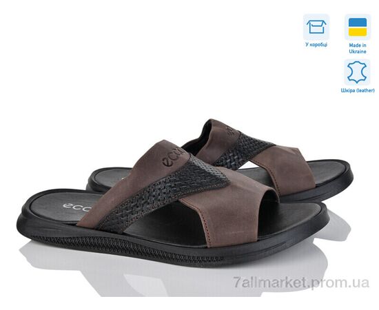 Шльопанці чоловічі пляжні Літо E12 коричневий (8 пар р.40-45) "Синдикат взуття" недорого оптом від прямого постачальника, зображення 2 Шльопанці чоловічі пляжні Літо E12 коричневий (8 пар р.40-45) "Синдикат взуття" недорого оптом від прямого постачальника, зображення 2