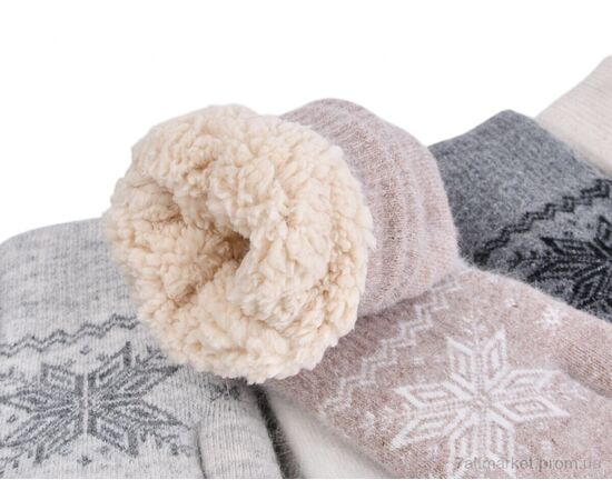 Рукавички для жінок Зима J1026 mix (ангора) (12 шт. р.сіткаOne size) "TUZZI" недорого оптом від прямого постачальника, зображення 2