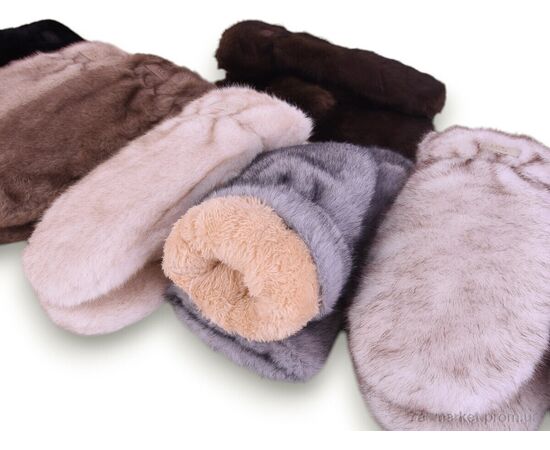 Варежки для женщин Зима M25-71 (норка) mix (12 шт. р.сетка One size) "TUZZI" недорого оптом от прямого поставщика, изображение 2 Фотография Варежки для женщин Зима M25-71 (норка) mix (12 шт. р.сетка One size) "TUZZI" недорого оптом от прямого поставщика, изображение 2