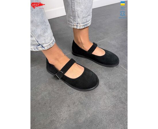 Фотография Туфли женские стильные Весна/осень 027 чорний з. (8 пар р.36-41) "ARTO" недорого оптом от прямого поставщика, изображение 3