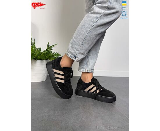 Кросівки жіночі модні Весна/осінь 179 чорний з. (8 пар р.36-41) "ARTO" недорого оптом від прямого постачальника, зображення 3 Кросівки жіночі модні Весна/осінь 179 чорний з. (8 пар р.36-41) "ARTO" недорого оптом від прямого постачальника, зображення 3