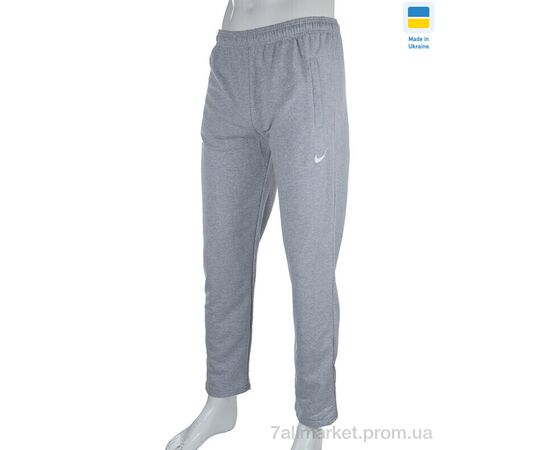 Фотография Спортивные брюки мужские Весна/осень 05631-5 grey (6 шт. р.сетка 46-56) "Obuvok" недорого оптом от прямого поставщика, изображение 2