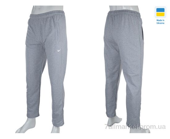 Фотография Спортивные брюки мужские Весна/осень 05631-5 grey (6 шт. р.сетка 46-56) "Obuvok" недорого оптом от прямого поставщика, изображение 4