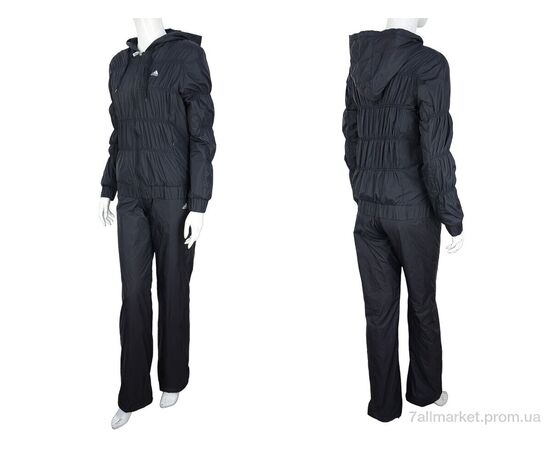 Фотография Спортивный костюм женский Зима 9228 black (5 шт. р.сетка S-2XL) "Obuvok" недорого оптом от прямого поставщика, изображение 4