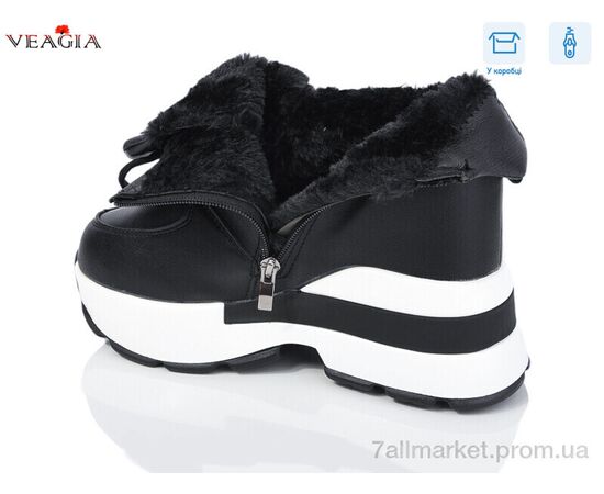 Черевики жіночі стильні Зима FD27-1 (8 пар р.36-41) "Veagia-ADA" недорого оптом від прямого постачальника, зображення 2