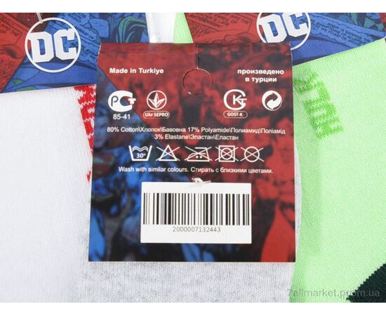 Фотография Носочки для детей Весна/осень 357 (03794) mix (12 шт. р.сетка 26-35) "Obuvok" недорого оптом от прямого поставщика, изображение 3