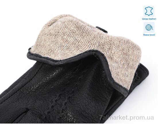 Фотография Перчатки женские Зима A3 шкіра оленя вовна (10 шт. р.сетка 6,5-8,5) "TUZZI" недорого оптом от прямого поставщика, изображение 2