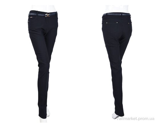 Жіночі брюки Весна/осінь 2670-1 navy (08954) (6 шт. р.сітка25-30) "Obuvok" недорого оптом від прямого постачальника, зображення 3