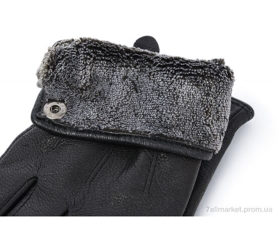 Чоловічі рукавиці Зима 2171 black (махра) (10 шт. р.сітка10-12) "KUINH" недорого оптом від прямого постачальника, зображення 2