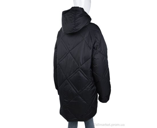 Куртка жіноча Зима A2022-50 black (09277) (5 шт. р.сіткаXL-5XL) "Obuvok" недорого оптом від прямого постачальника, зображення 2 Куртка жіноча Зима A2022-50 black (09277) (5 шт. р.сіткаXL-5XL) "Obuvok" недорого оптом від прямого постачальника, зображення 2