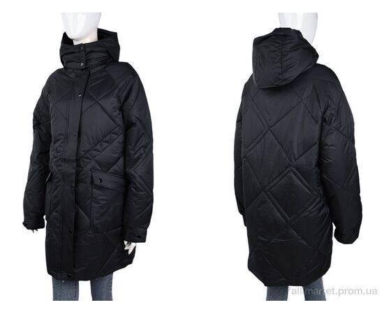 Куртка жіноча Зима A2022-50 black (09277) (5 шт. р.сіткаXL-5XL) "Obuvok" недорого оптом від прямого постачальника, зображення 3 Куртка жіноча Зима A2022-50 black (09277) (5 шт. р.сіткаXL-5XL) "Obuvok" недорого оптом від прямого постачальника, зображення 3