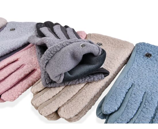 Рукавички жіночі Зима B18-31 (тедді-плюш) mix (12 шт. р.сітка6,5-8,5) "TUZZI" недорого оптом від прямого постачальника, зображення 2 Рукавички жіночі Зима B18-31 (тедді-плюш) mix (12 шт. р.сітка6,5-8,5) "TUZZI" недорого оптом від прямого постачальника, зображення 2