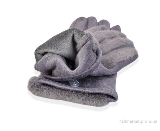 Рукавички жіночі Зима B35-51 (норка-замша) mix (12 шт. р.сітка6,5-8,5) "TUZZI" недорого оптом від прямого постачальника, зображення 2