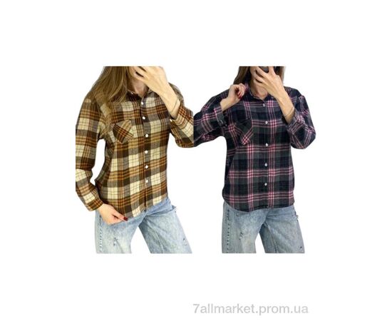 Рубашка женская Весна/осень 107 mix (4 шт. р.сетка M-2XL) "Massmag" недорого оптом от прямого поставщика, изображение 2 Фотография Рубашка женская Весна/осень 107 mix (4 шт. р.сетка M-2XL) "Massmag" недорого оптом от прямого поставщика, изображение 2