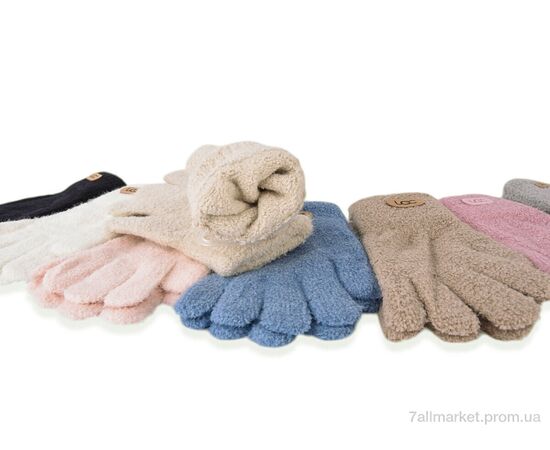 Рукавички для дітей Зима 5210 (тедді) mix (12 шт. р.сітка4-9) "CAP" недорого оптом від прямого постачальника, зображення 2