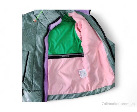 Фотография Куртка детская Весна/осень 4813 фісташковий (5 шт. р.сетка 8-12) "Kids-modnik" недорого оптом от прямого поставщика, изображение 3