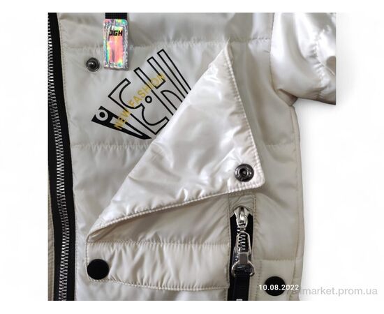 Фотография Куртка детская Весна/осень 4882 молочний (5 шт. р.сетка 8-12) "Kids-modnik" недорого оптом от прямого поставщика, изображение 3