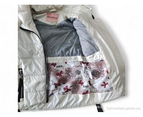 Фотография Куртка детская Весна/осень 4882 молочний (5 шт. р.сетка 8-12) "Kids-modnik" недорого оптом от прямого поставщика, изображение 4