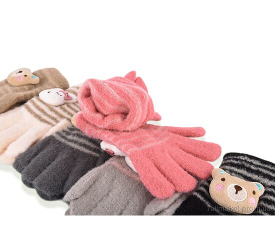 Перчатки для детей Зима D08 (акрил) mix (12 шт. р.сетка One size) "CAP" недорого оптом от прямого поставщика, изображение 2 Фотография Перчатки для детей Зима D08 (акрил) mix (12 шт. р.сетка One size) "CAP" недорого оптом от прямого поставщика, изображение 2