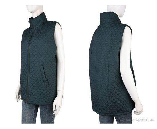 Жилетка жіноча Весна/осінь 6632 (11992) green (5 шт. р.сітка3XL-7XL) "Obuvok" недорого оптом від прямого постачальника, зображення 3 Жилетка жіноча Весна/осінь 6632 (11992) green (5 шт. р.сітка3XL-7XL) "Obuvok" недорого оптом від прямого постачальника, зображення 3