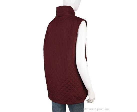 Жилетка жіноча Весна/осінь 6632 (11992) bordo (5 шт. р.сітка3XL-7XL) "Obuvok" недорого оптом від прямого постачальника, зображення 2 Жилетка жіноча Весна/осінь 6632 (11992) bordo (5 шт. р.сітка3XL-7XL) "Obuvok" недорого оптом від прямого постачальника, зображення 2