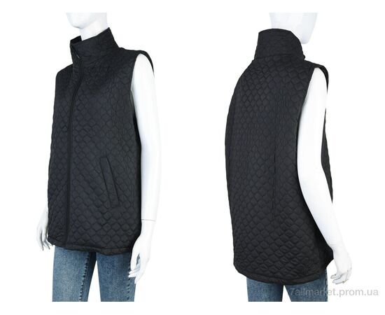 Жилетка жіноча Весна/осінь 6632 (11992) black (5 шт. р.сітка3XL-7XL) "Obuvok" недорого оптом від прямого постачальника, зображення 3 Жилетка жіноча Весна/осінь 6632 (11992) black (5 шт. р.сітка3XL-7XL) "Obuvok" недорого оптом від прямого постачальника, зображення 3