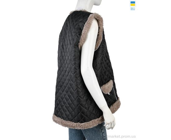 Жилетка жіноча Зима 001-1 black (6 шт. р.сітка52-62) "LiBang" недорого оптом від прямого постачальника, зображення 2 Жилетка жіноча Зима 001-1 black (6 шт. р.сітка52-62) "LiBang" недорого оптом від прямого постачальника, зображення 2